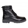 Bocanci barbati miliari din piele naturala imblaniti, model Army Force Negru GKR700N
